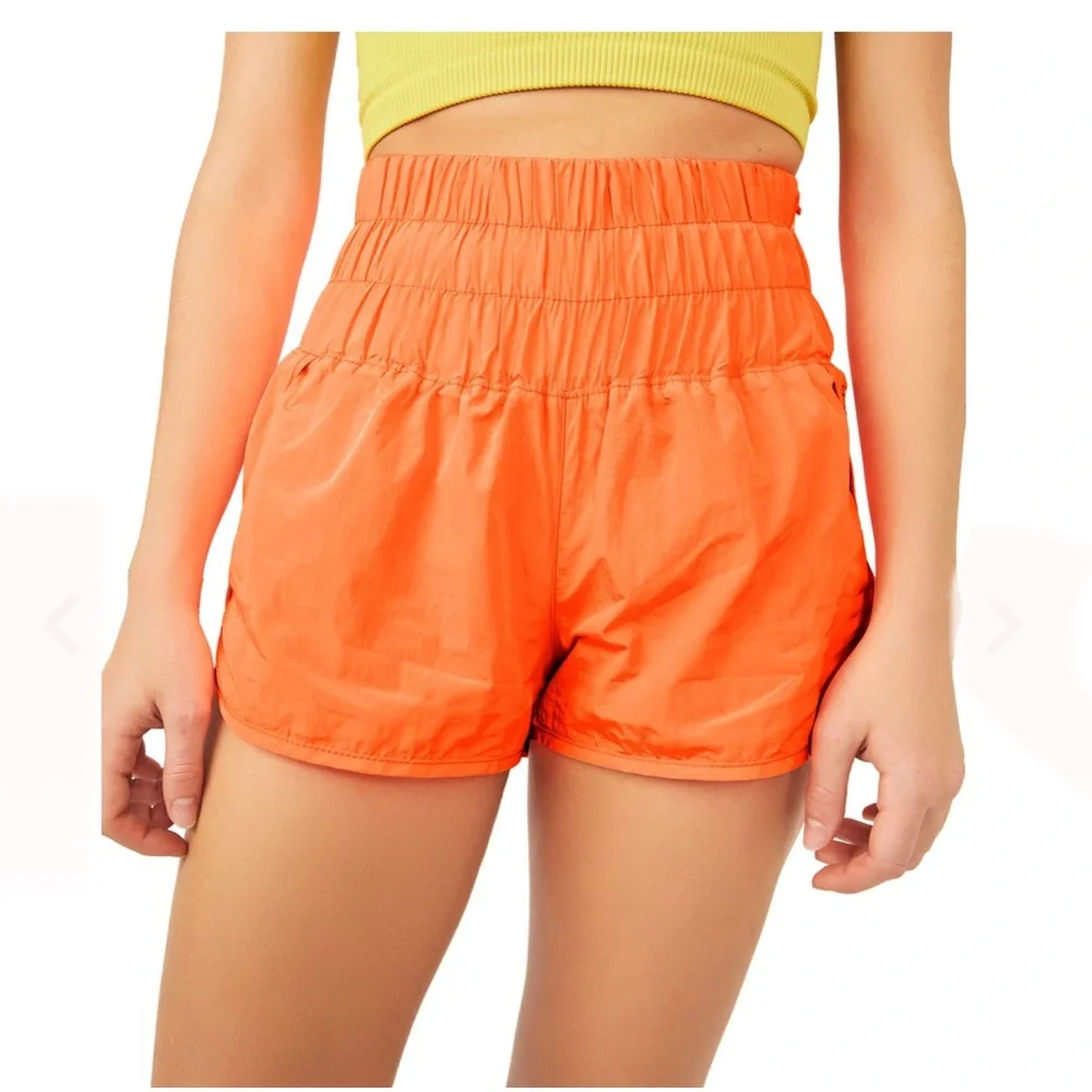 NWOT Free People’s The Way Home Printed Logo Shorts